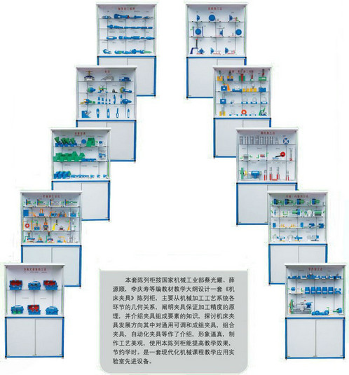 机床夹具设计陈列柜